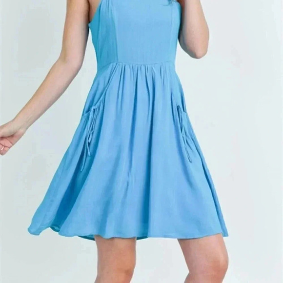 BOHO BABE BLUE DRESS - Picture 5 of 7